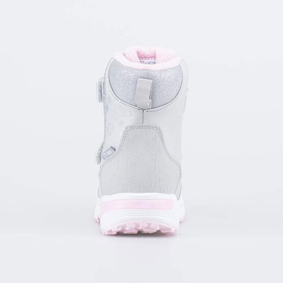 454889-41 Мембранные ботинки с диодами для девочки сер-срб фото №5