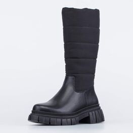 664142-41 Высокие зимние сапожки для девочки для девочки черный