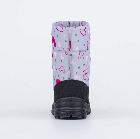 464059-49 Дутики для девочки Сердечки для девочки серый фото №5