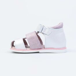 122165-22 Босоножки для девочки кожаные для девочки персиковый фото №2