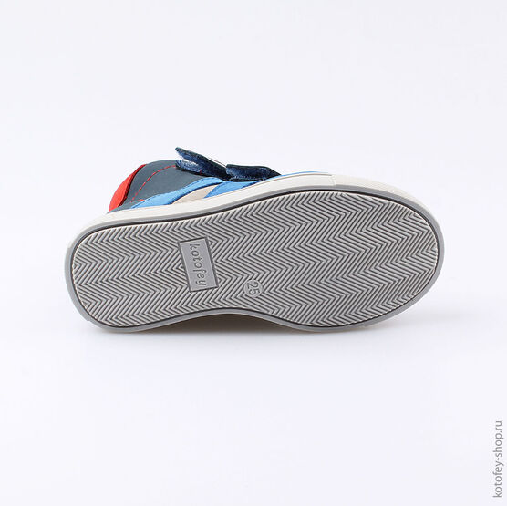 352144-33 Ботинки для мальчики син-сер-кра фото №3