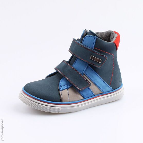 352144-33 Ботинки для мальчики син-сер-кра