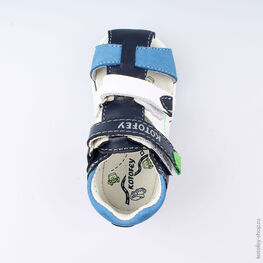 122110-22 Сандалии для мальчики син-бел фото №4