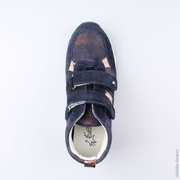 552102-22 Ботинки для девочки светло-синий фото №4