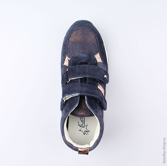 552102-22 Ботинки для девочки светло-синий фото №4