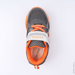 344186-72 Кроссовки для мальчики сер-ора фото №4