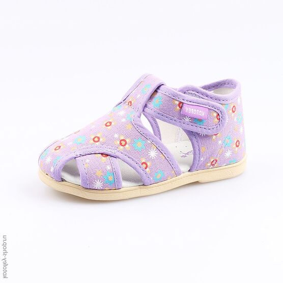 221051-71 Босоножки текстильные для девочки сиреневый