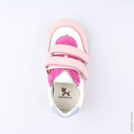 132121-25 Полуботинки для девочки персиковый фото №4