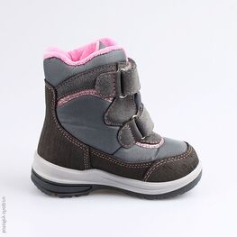 254962-42 Мембранные ботинки для девочки серый фото №2