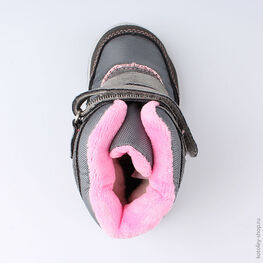 254962-42 Мембранные ботинки для девочки серый фото №4