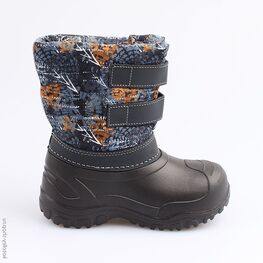 364025-45 Сноубутсы для мальчики чер-сер-ора фото №2