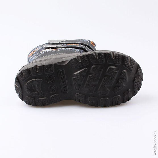 364025-45 Сноубутсы для мальчики чер-сер-ора фото №3