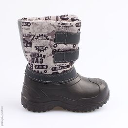 364025-46 Сноубутсы для мальчики чер-сер фото №2