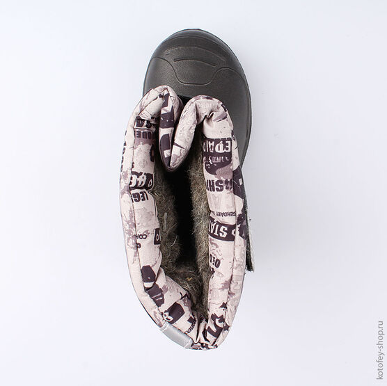 364025-46 Сноубутсы для мальчики чер-сер фото №4