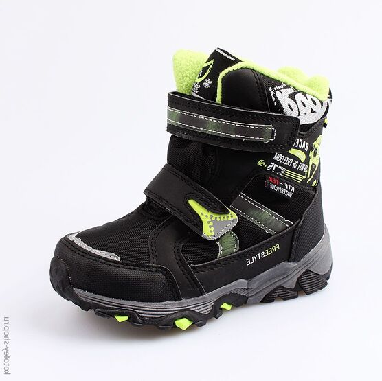 454998-42 Мембранные ботинки для мальчики чер-сал