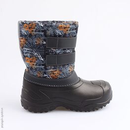 664038-45 Сноубутсы для мальчики чер-сер-ора фото №2