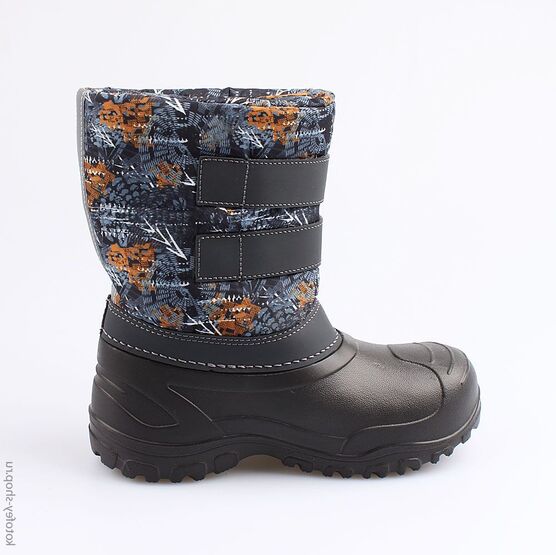 664038-45 Сноубутсы для мальчики чер-сер-ора фото №2