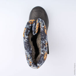 664038-45 Сноубутсы для мальчики чер-сер-ора фото №4