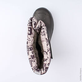 664038-46 Сноубутсы для мальчики чер-сер фото №4