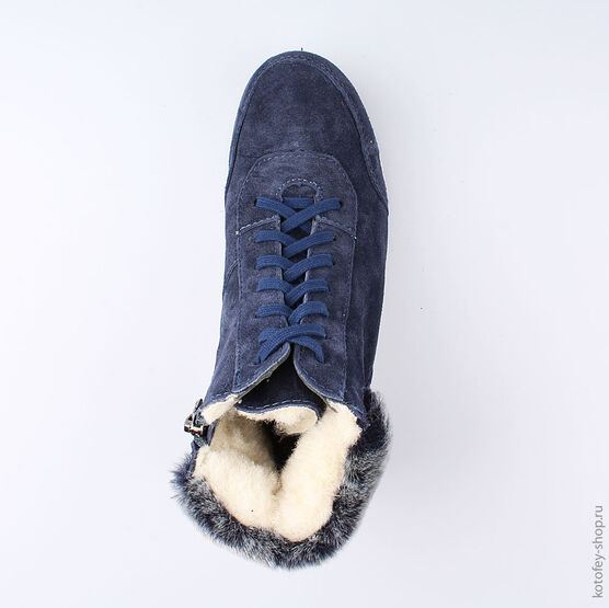 752125-41 Сапожки для девочки светло-синий фото №4