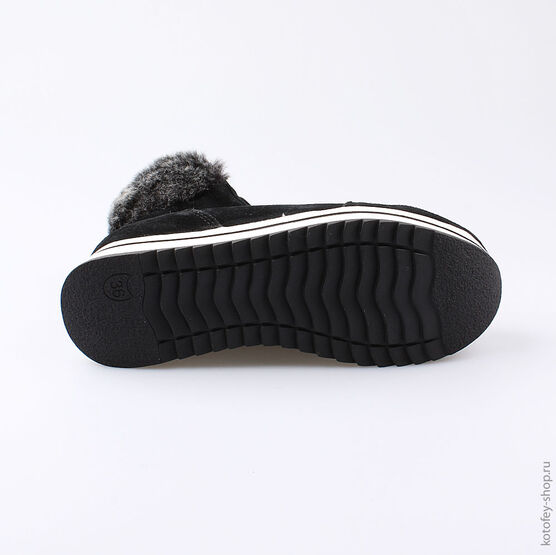 752125-42 Сапожки для девочки черный фото №3