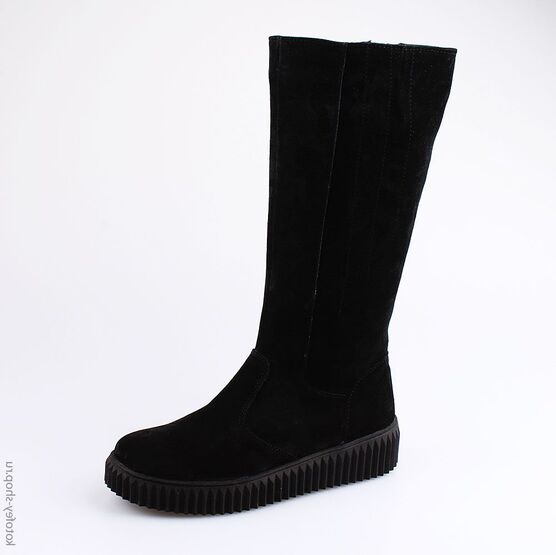 762051-52 Сапожки для девочки черный