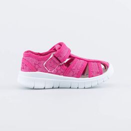 221089-13 Босоножки текстильные для девочки для девочки фуксия фото №2