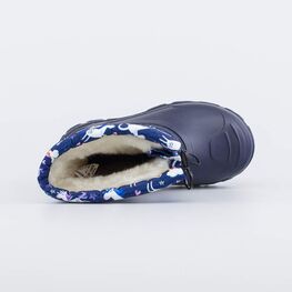 264014-46 Сноубутсы для девочки Единороги для девочки синий фото №4