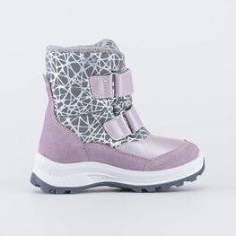 254043-46 Зимние ботинки с мехом для девочки сиреневый фото №2