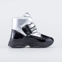 754060-41 Ботинки-дутики для девочки для девочки серебристый фото №2