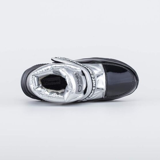 754060-41 Ботинки-дутики для девочки для девочки серебристый фото №4