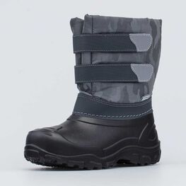 464063-43 Сноубутсы для мальчика на липучках для мальчики серый