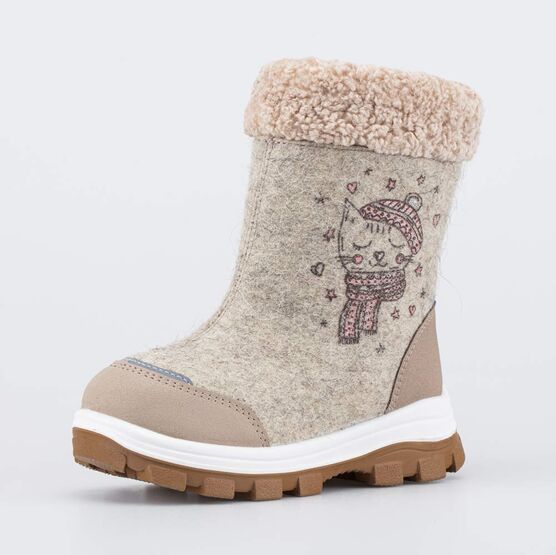 467066-43 Бежевые валенки для девочки Котенок для девочки бежевый