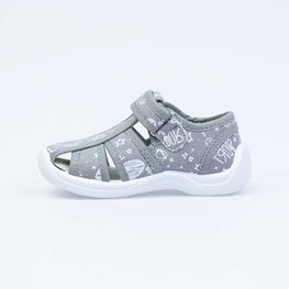 221075-12 Сандалии текстильные для мальчики серый фото №2