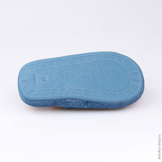 331026-11 Тапочки синие для мальчики светло-синий фото №3