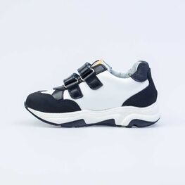 332125-24 Полуботинки для мальчики син-бел фото №2