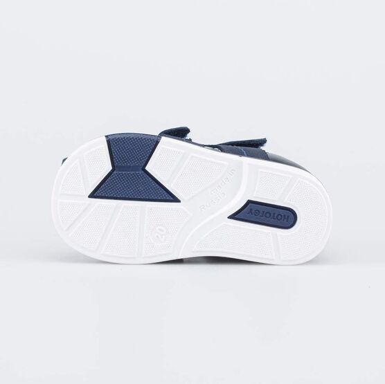 022145-23 Кожаные сандалии Первые шаги для мальчики синий фото №3