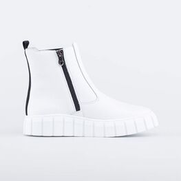 662156-21 Полусапоги из натуральной кожи для девочки белый фото №2