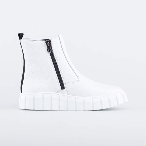 662156-21 Полусапоги из натуральной кожи для девочки белый фото №2