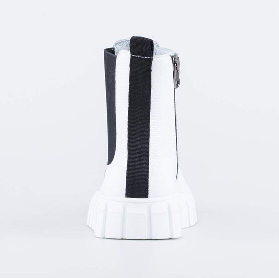 662156-21 Полусапоги из натуральной кожи для девочки белый фото №5