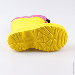 365005-12 Резиновые сапоги для девочки жел-фук фото №3