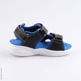 324023-12 Пляжная обувь с LED-подсветкой для мальчики чер-син фото №2