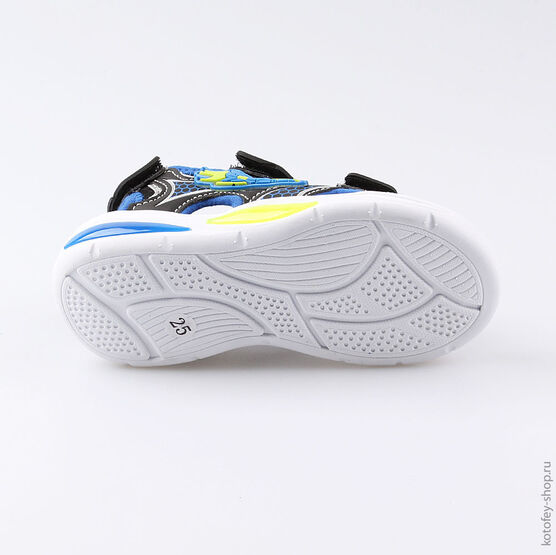 324023-12 Пляжная обувь с LED-подсветкой для мальчики чер-син фото №3