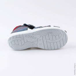 322067-24 Сандалии для мальчики син-кра фото №3