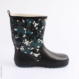 766066-11 Резиновые сапоги для мальчики чер-сер фото №2