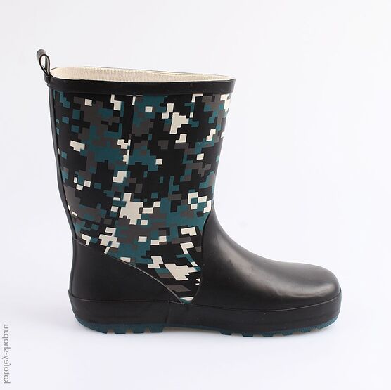 766066-11 Резиновые сапоги для мальчики чер-сер фото №2