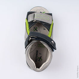 322088-22 Сандалии для мальчики сер-сал фото №4