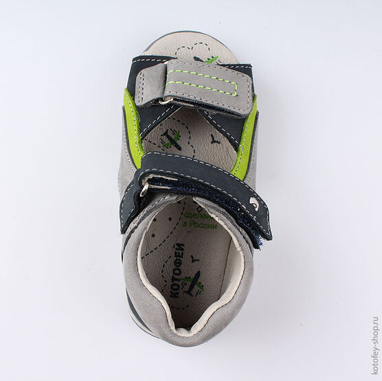 322088-22 Сандалии для мальчики сер-сал фото №4