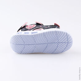 123008-11 Пляжная обувь с LED-подсветкой для девочки син-роз фото №3