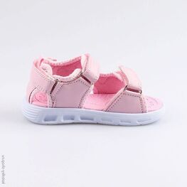 123008-13 Пляжная обувь с LED-подсветкой для девочки розовый фото №2
